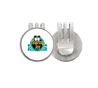 no/no Marqueur de balle de golf pour enfants Pure Happy Art Deco Fashion Clip émail magnétique