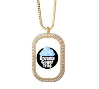 no/no Mas Eve Dreams Achievement Collier avec pendentif en cristal de diamant Doré