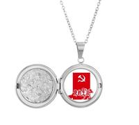 no/no Médaillon éducatif en Chine rouge pour la vie publique - Cadeau d'anniversaire