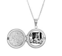 no/no Médaillon tendance avec statue de dieu art déco - Cadeau d'anniversaire