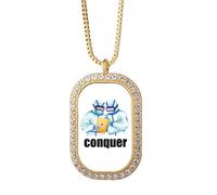 no/no Médecin Service Client Suffe Research Collier Pendentif Diamant Cristal Doré