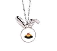 no/no Midsummer Food Joy Harvest Collier pendentif lapin animal bijoux cadeau