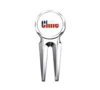 no/no Outil de réparation de marqueur de balle de golf Art Déco Mode Drapeau du Chili