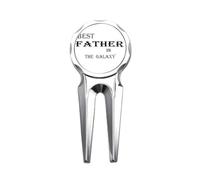no/no Outil de réparation de marqueur de balle de golf avec citation « Best Dad in the Galaxy »