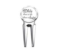 no/no Outil de réparation de marqueur de balle de golf avec dicton inspirant, espoir, vie