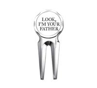 no/no Outil de réparation de marqueur de balle de golf avec inscription « Pay Attention Relationship Listen Speak Golf Divot »