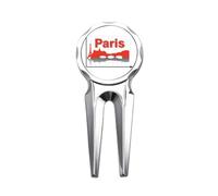 no/no Outil de réparation de marqueur de balle de golf Paris City Outline Axe de coordonnées