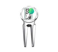 no/no Panda Food Mother Art Deco Fashion Golf Divot Tool Golf Ball Marker Repair Tool