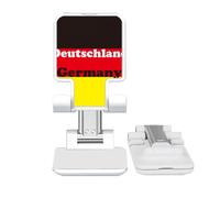 no/no Panneau de drapeau allemand anglais représentant le texte réglable Support de téléphone portable Bureau pliable