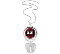 no/no Pendentif commémoratif anniversaire colonialisme liberté ailes d'ange rotatif bijoux bijoux, M