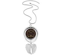 no/no Pendentif en forme d'ailes d'ange avec pendentif en forme d'euan Happy Presidents Day, M