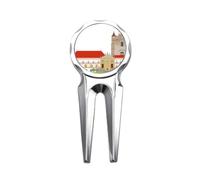 no/no Portugal Coimbra National Landmark Building Golf Divot Tool Golf Ball Marker Outil de réparation