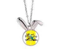 no/no Press The Assault Collier avec pendentif lapin Art déco
