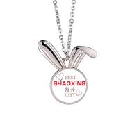 no/no River Town Shaoxing Icône Art Déco Mode Lapin Collier Pendentif Lapin Animal Bijoux Cadeau