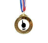 no/no Ruban de première place avec motif de geste Gold Award Winner Medal First Place