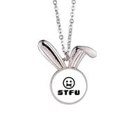no/no Shat Up Internet Collier avec pendentif en forme de lapin