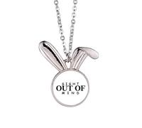 no/no Sight Beyond Mind Collier avec pendentif lapin Art déco