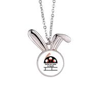 no/no Sle For Even In Death Collier avec pendentif lapin Art déco