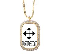 no/no Souvenirs Mobile Outil Fabrication Collier Pendentif Diamant Cristal Bijoux Doré