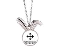 no/no Souvenirs Mobile Outil Fabrication Collier Pendentif Lapin Animal Bijoux Cadeau