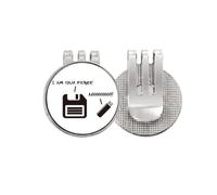 no/no Stomedia Marqueur de balle de golf en émail magnétique pour casquette de golf