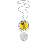 no/no Ten Thousand Years Life Collier avec pendentif en forme d'ailes d'ange, M