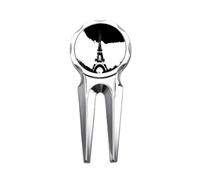 no/no Tour Eiffel Paris France Golf Divot Tool Golf Ball Marker Repair Tool