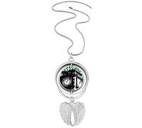 no/no Tower UK Britain Collier avec pendentif en forme d'ailes d'ange, M