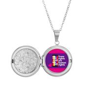 no/no Trans Rights Are Human Rights Collier médaillon pour image, bijoux, cadeau d'anniversaire