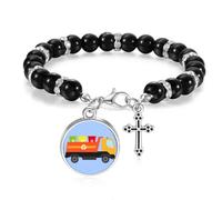 no/no Virescence af Bracelet à perles pour homme et femme Motif camion poubelle