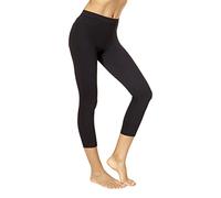 No Nonsense Legging Capri Classique en Jean avec Poches Pantalons, Noir, M Femme