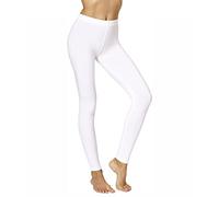 No Nonsense Legging en Coton pour Femme, Blanc, L