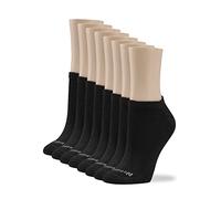 No Nonsense Cushion No Show Sock 8 Pair Pack Chaussettes doublées, Noir, Taille Unique (Lot de 8) Femme
