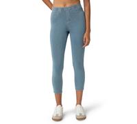 no nonsense Legging capri classique en denim avec poches, pantalon extensible confortable à enfiler pour femme, denim clair, Taille L