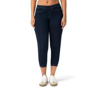 No Nonsense Legging Capri Classique en Jean avec Poches pour Femme, Denim foncé, M