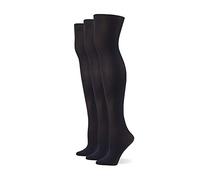 No Nonsense Opaque Seamless Tight Collants, Noir-Lot de 3 Paires, XL Femme