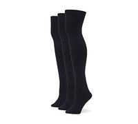 No Nonsense Shapes Control Top Blackout Shaping Tight, Pack Cuisses, Noir-Lot de 3 Paires Femme
