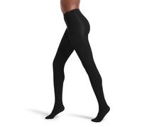 No Nonsense Super-Opaque Control-Top Tights Collants, 90 deniers, Noir/Noir, S (Lot de 2) Femme