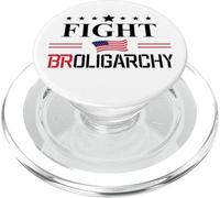No Oligarchy Fight Broligarchy Anti Fascism Resist Protest PopSockets PopGrip pour MagSafe