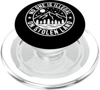 No One is Illegal on Stolen Land Badge Rond Activisme PopSockets PopGrip pour MagSafe