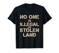 No One is Illegal on Stolen Land Native American Indigenous T-Shirt