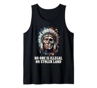 No One is Illegal on Stolen Land - Native American Roots Débardeur