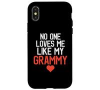 No One Loves Me Like My Grammy Fête des Mères Fête d'anniversaire Coque pour iPhone X/XS