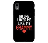 No One Loves Me Like My Grammy Fête des Mères Fête d'anniversaire Coque pour iPhone XR