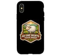 No One Wants Your Sheep Funny Board Game Lover Tabletop Blague Coque pour iPhone X/XS