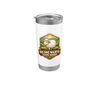 No One Wants Your Sheep Funny Board Game Lover Tabletop Blague Gobelet isotherme en acier inoxydable double paroi