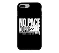 No Pace No Pressure Just Show Up Citation Running Coque pour iPhone 7 Plus/8 Plus