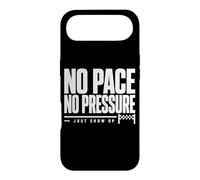 No Pace No Pressure Just Show Up Citation Running Coque pour iPhone Air