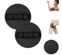 No Pain Exfoliating Bath Scrubber Glove,Soft Rubber Shower Scrubber，2pcs | Scrub Bath Pads,Reusable Quick Dry Body Scrub Gloves,for Dead Skin Removal Unclog Pores Deep Cleansing,Suitable for All Skin