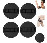 No Pain Exfoliating Bath Scrubber Glove,Soft Rubber Shower Scrubber，4pcs | Scrub Bath Pads,Reusable Quick Dry Body Scrub Gloves,for Dead Skin Removal Unclog Pores Deep Cleansing,Suitable for All Skin